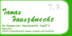 tamas hauszknecht business card